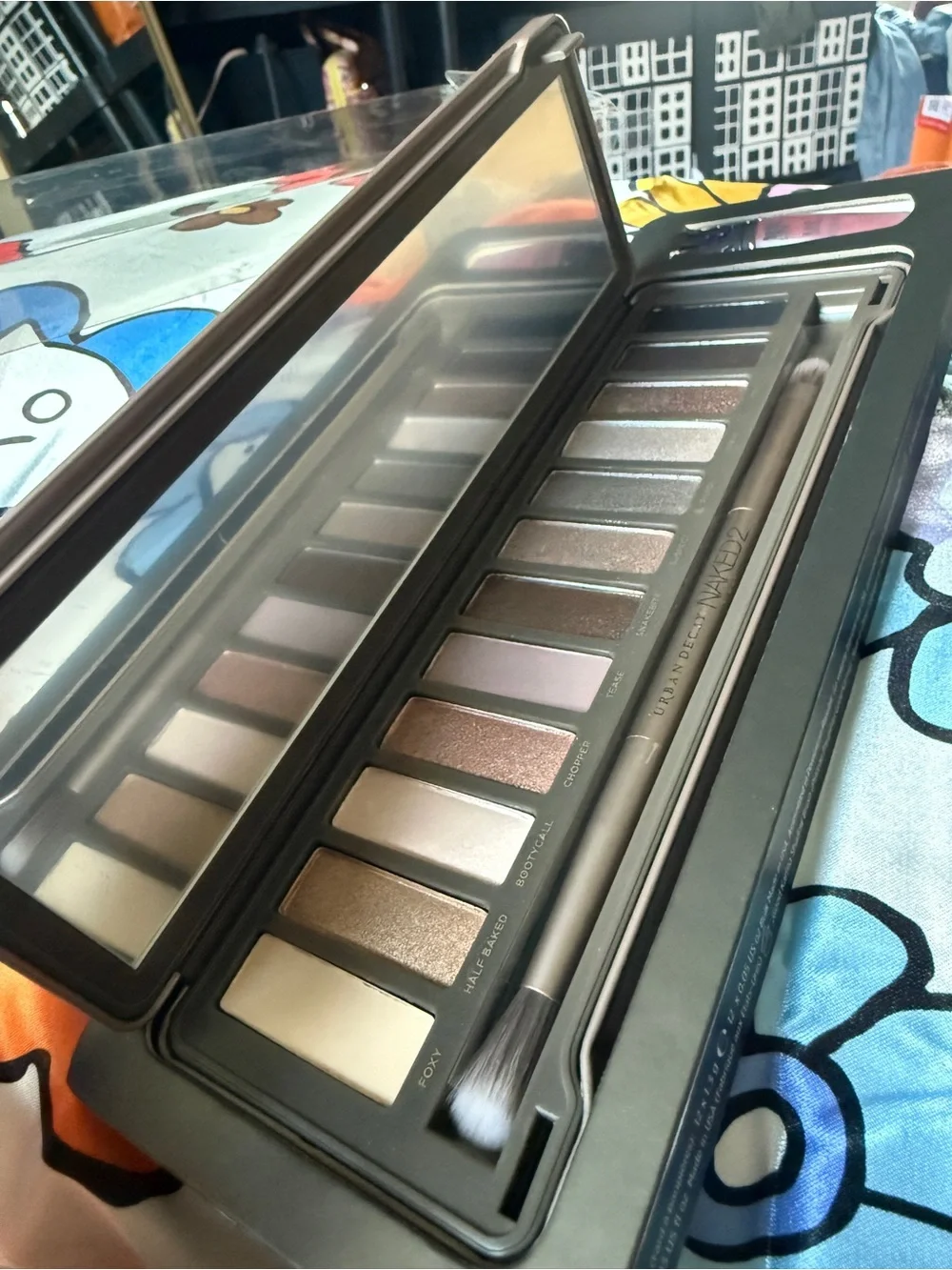Urban Decay Naked 2 Palette NEW W Karma Brush & Lip Gloss Discontinued Authentic